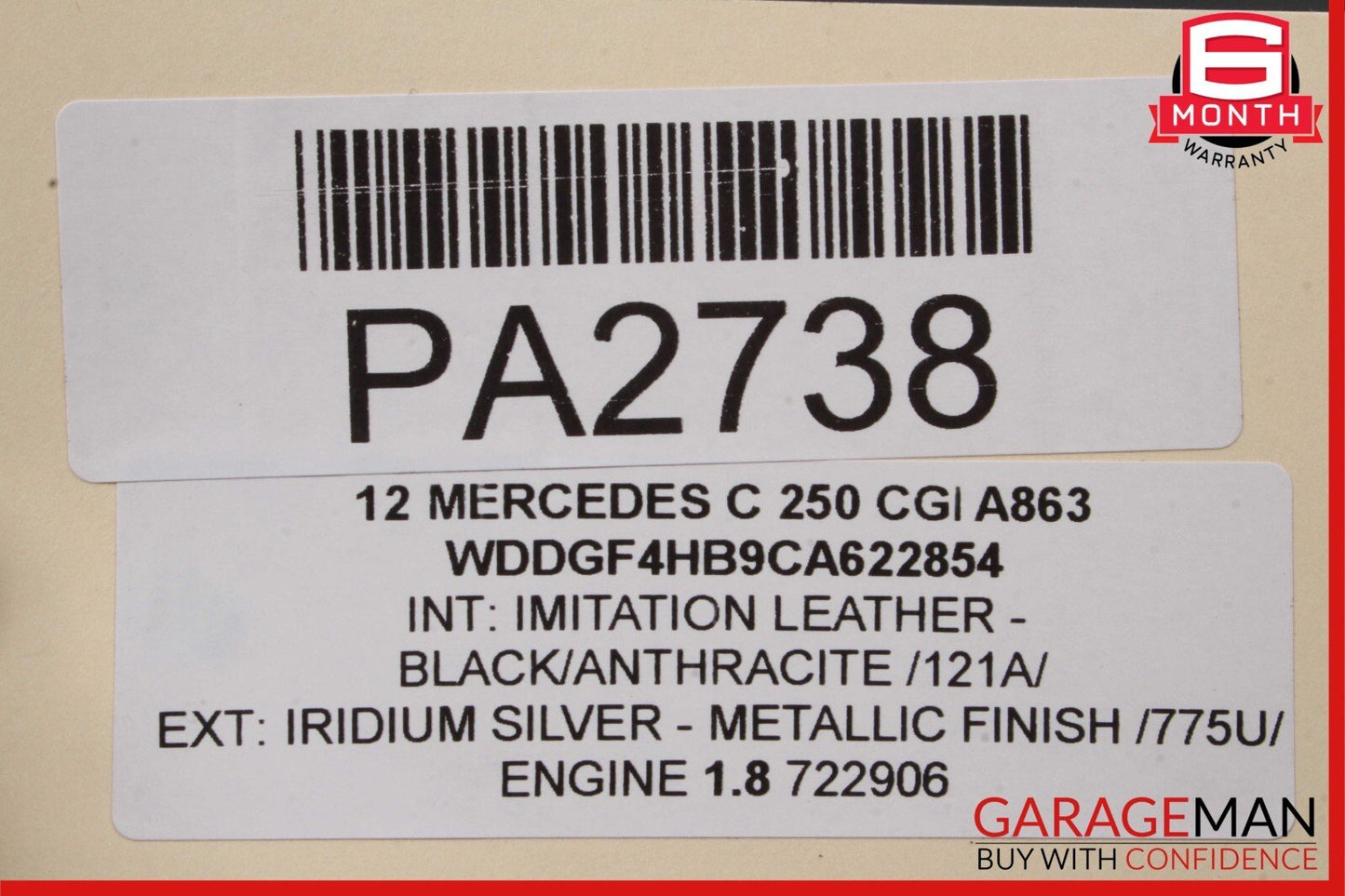 12-16 Mercedes C250 SLK250 E250 1.8L SLK350 Engine Motor Cooling Radiator OEM