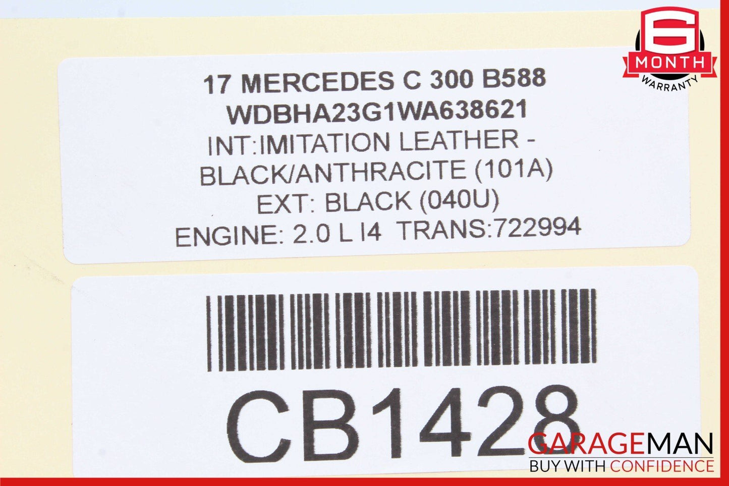 15-20 Mercedes W205 C300 Rear Right / Left Suspension Upper Control Arm OEM