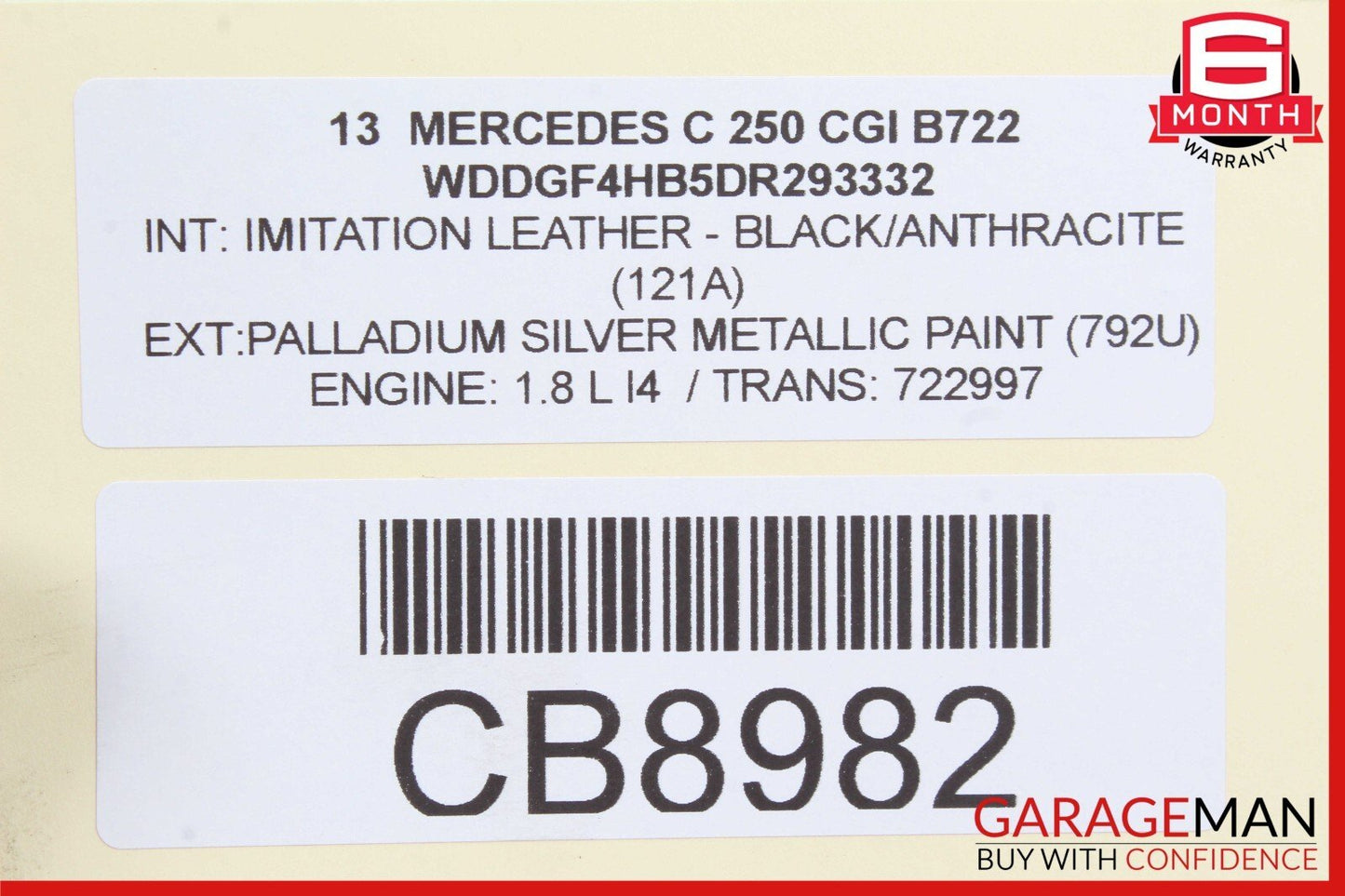 08-18 Mercedes W204 C250 Rear Right / Left Side Suspension Upper Control Arm OEM
