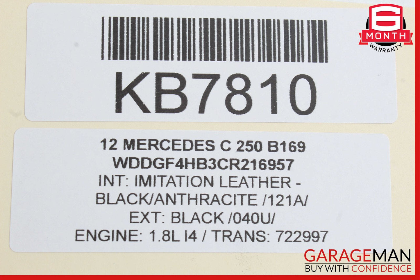 08-14 Mercedes W204 C250 Rear Right Side Door Lock Latch Actuator OEM