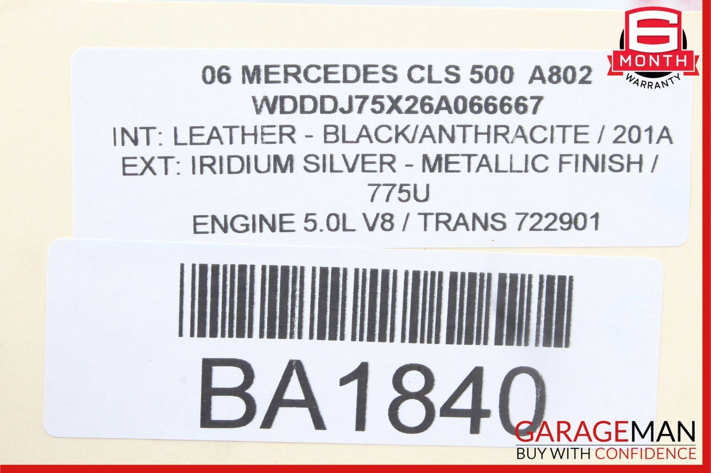 03-11 Mercedes W211 E350 CLS550 E500 E550 Front Left Side Upper Control Arm RWD
