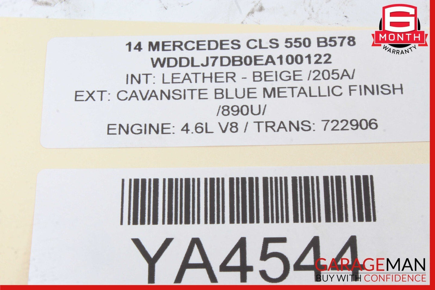 12-18 Mercedes W218 CLS550 CLS63 Right Side Exterior Door Handle Keyless Go OEM