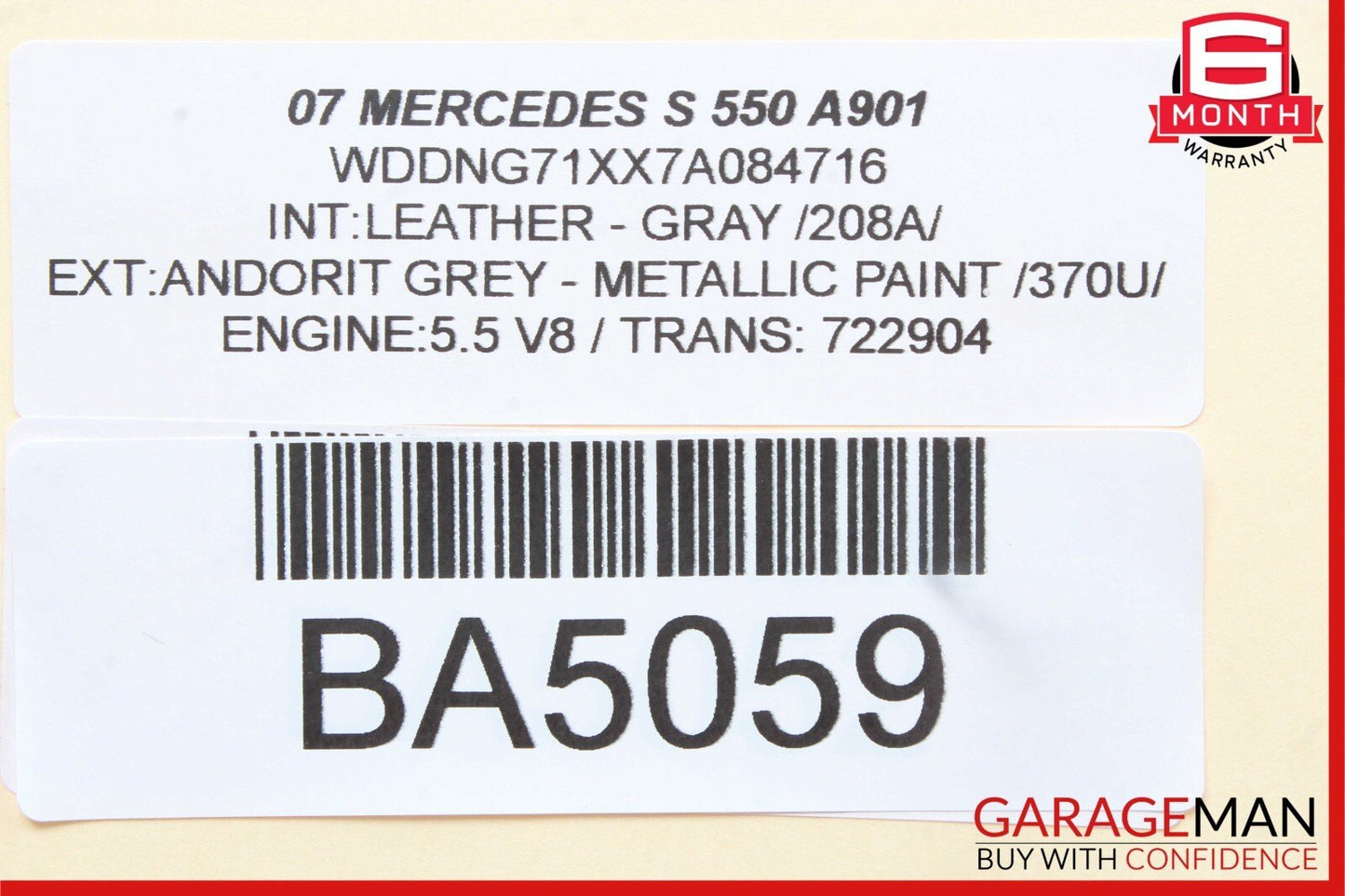 07-13 Mercedes W221 S550 S600 S350 Dash Console CD Player Cover Trim Panel Gray