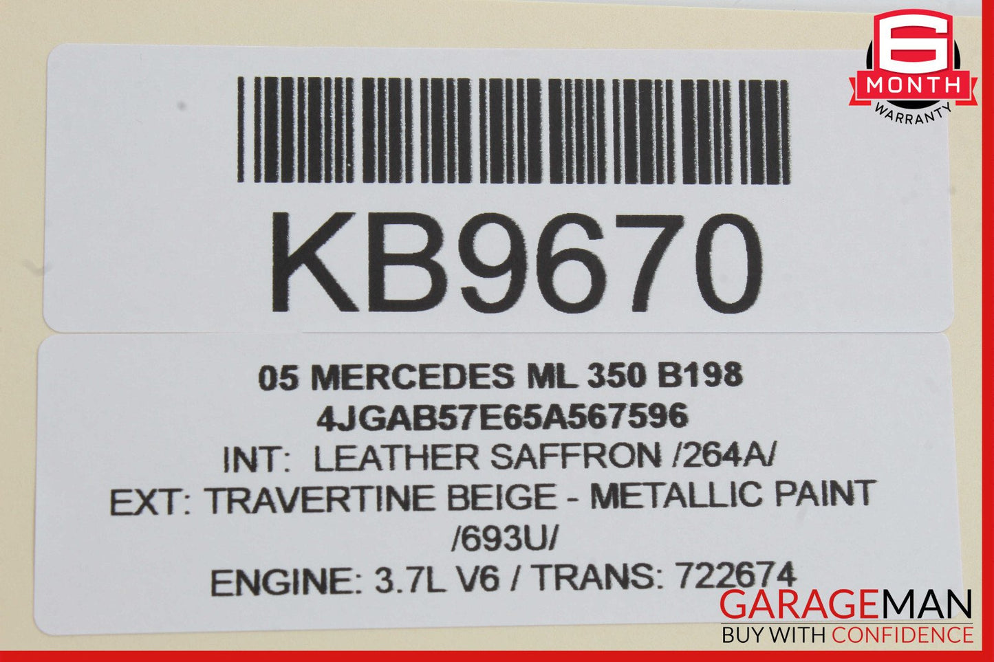 02-05 Mercedes W163 ML350 ML500 Front Right & Left Bose Sound Speaker Set OEM
