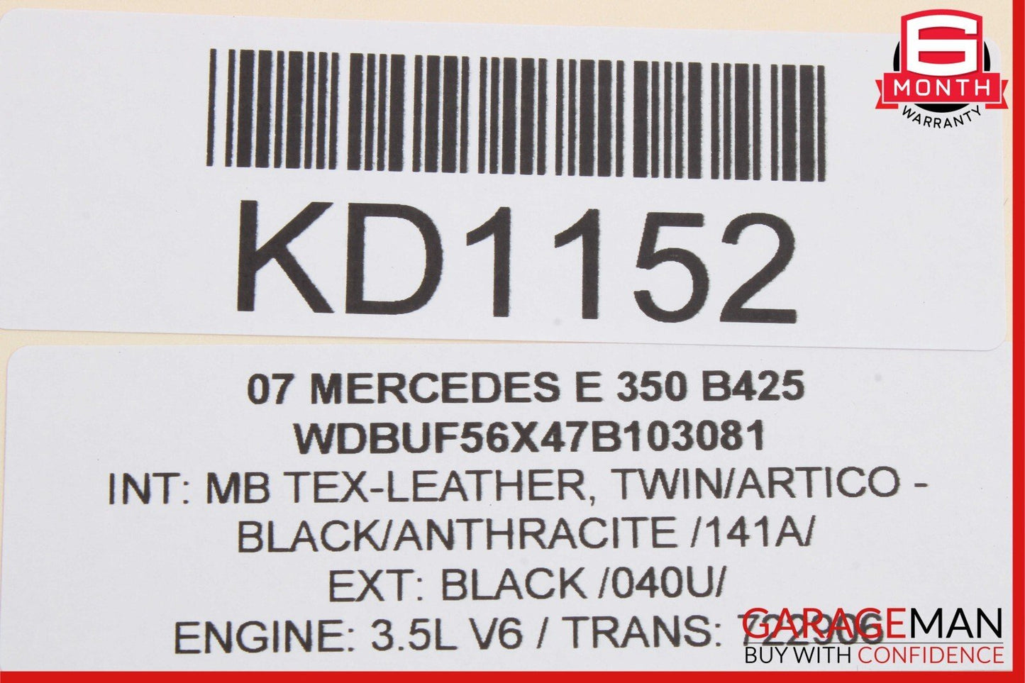 03-09 Mercedes W211 E350 E320 Rear Right Passenger Door Lock Latch Actuator OEM