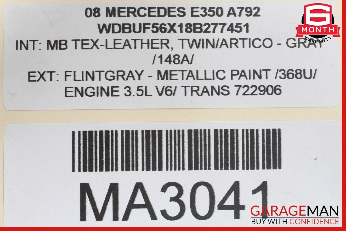 03-09 Mercedes W211 E350 Door Lock Latch Actuator Front Right Passenger OEM