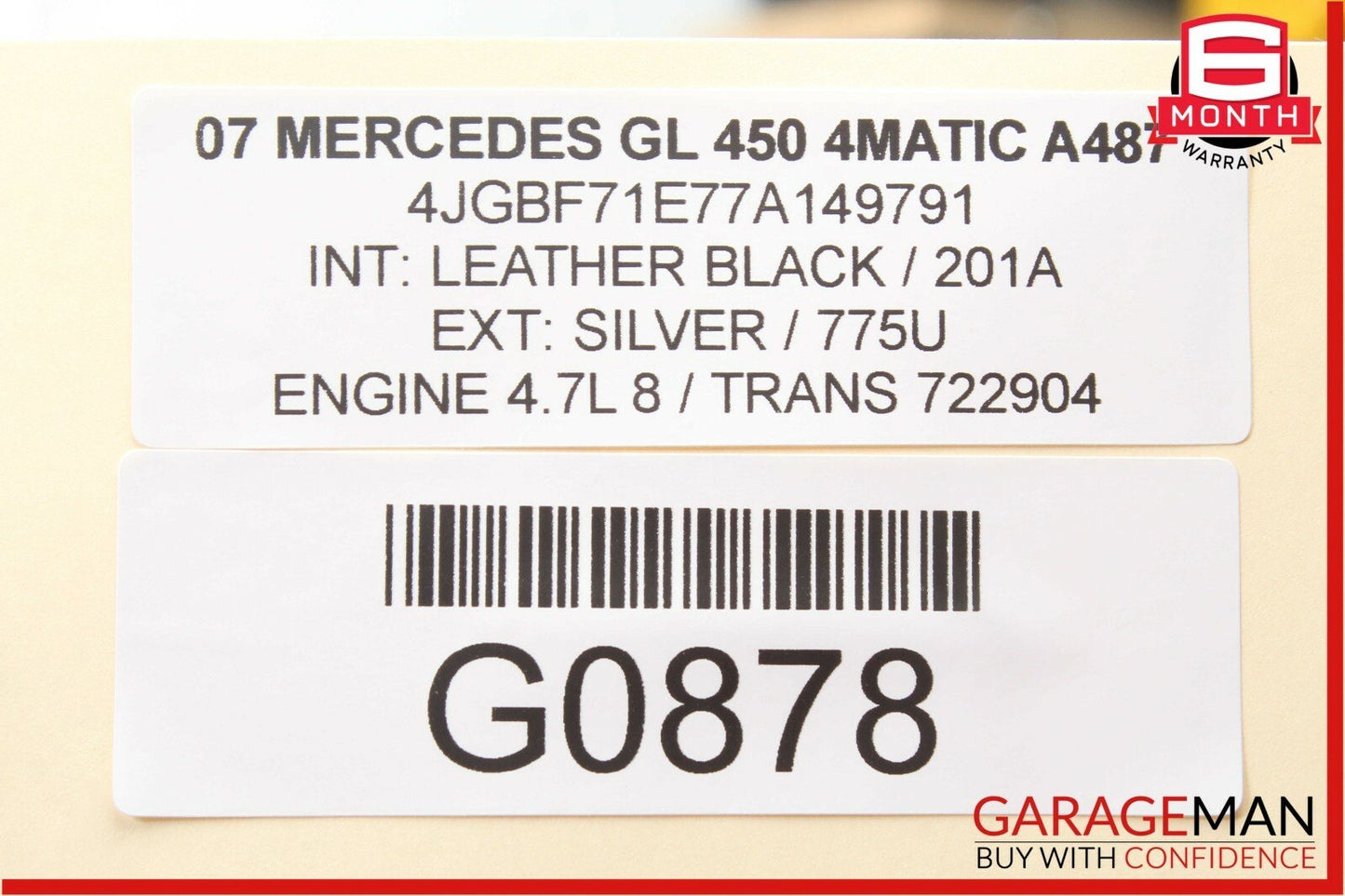 03-11 Mercedes GL450 ML550 CLS500 Front Right Side Seat Control Module