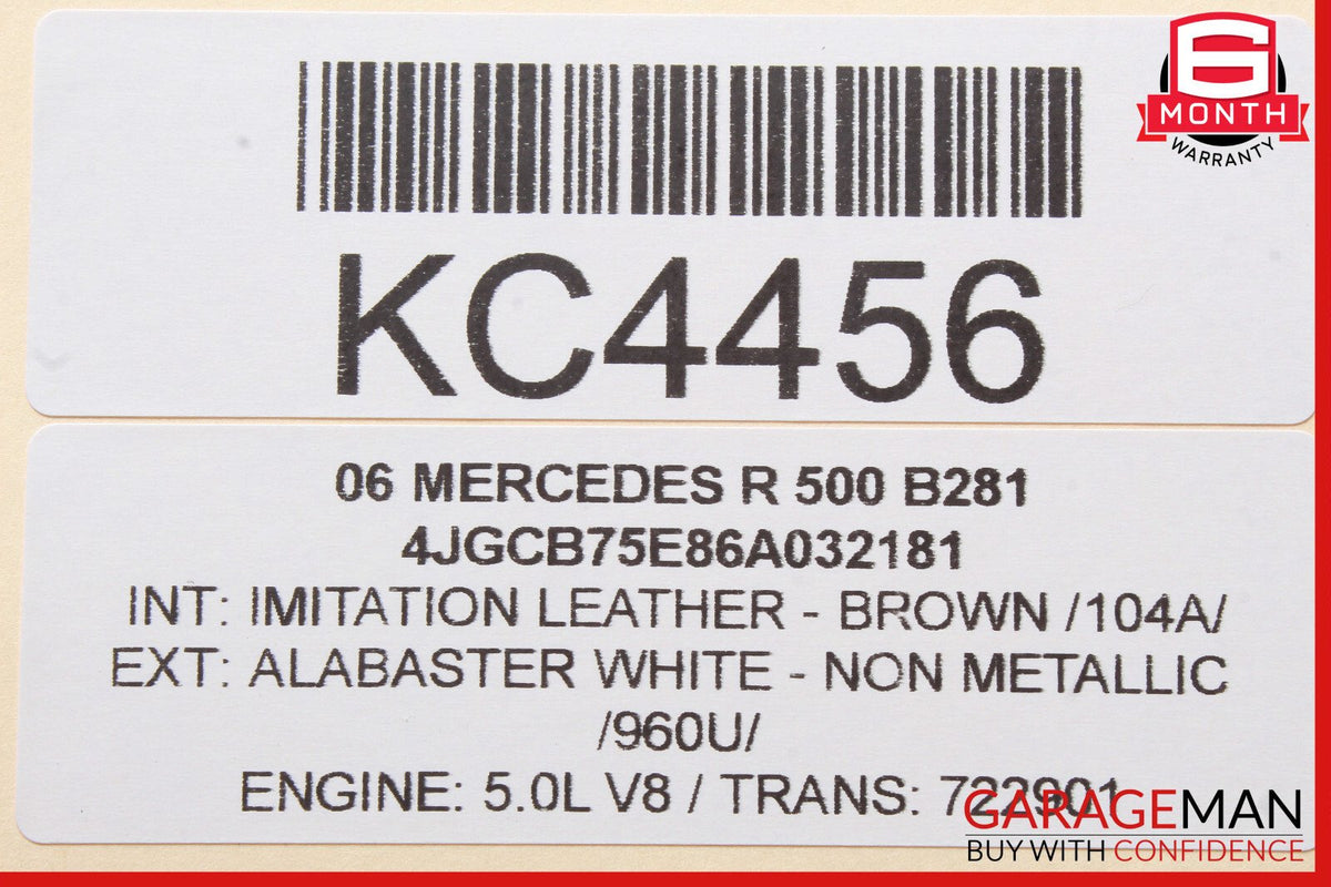 06-13 Mercedes W251 R500 R320 R63 AMG Rear Left Side Quarter Window Motor OEM