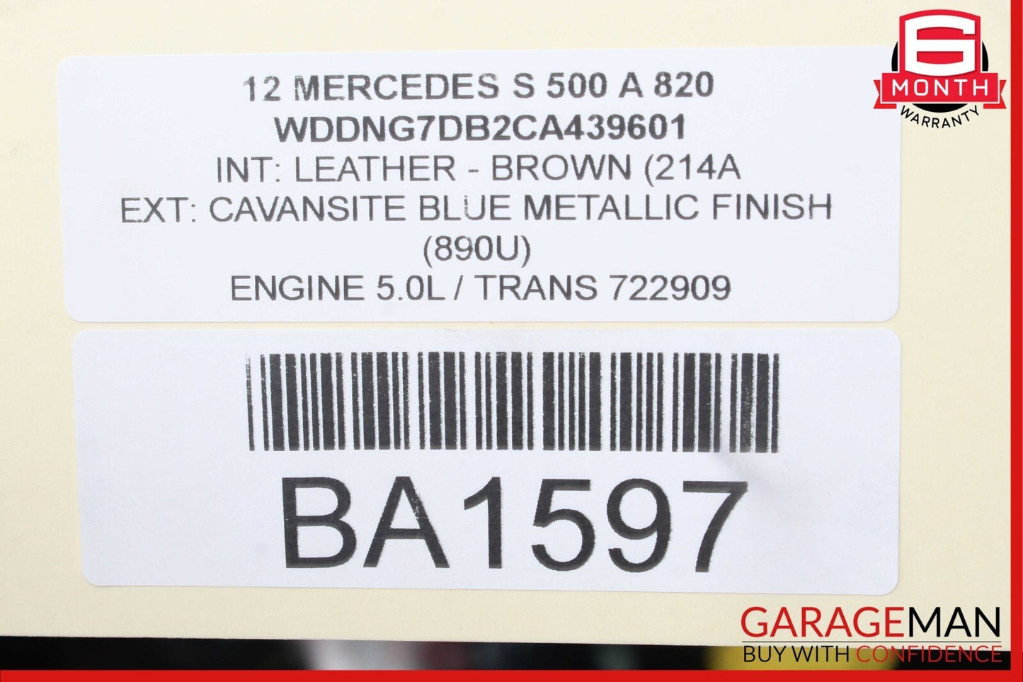 07-14 Mercedes W221 S500 CL550 S550 Front Right Side Seat Control Switch OEM