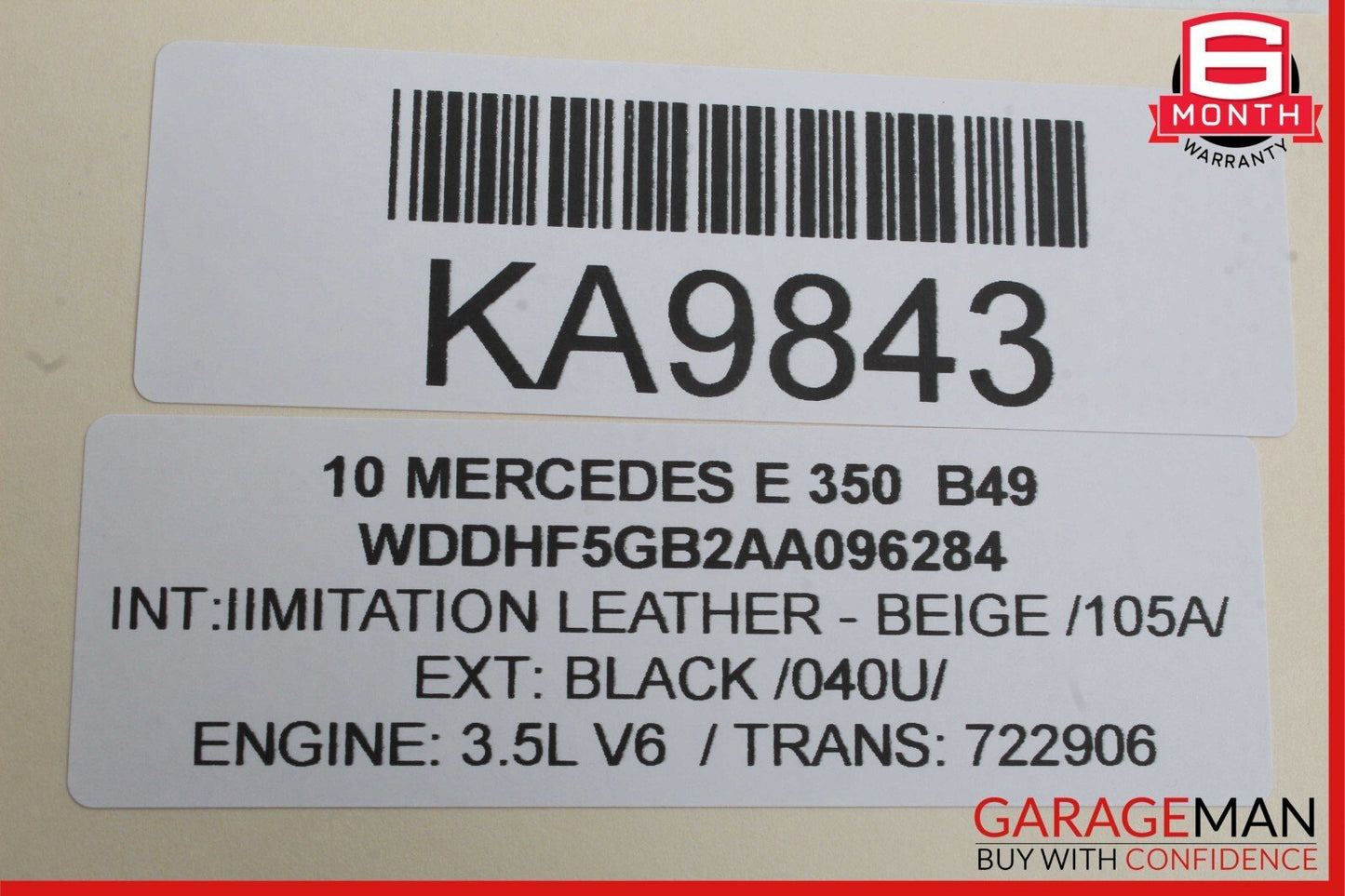 08-16 Mercedes W212 E350 GLK350 C300 Rear Left Door Window Regulator Motor Unit