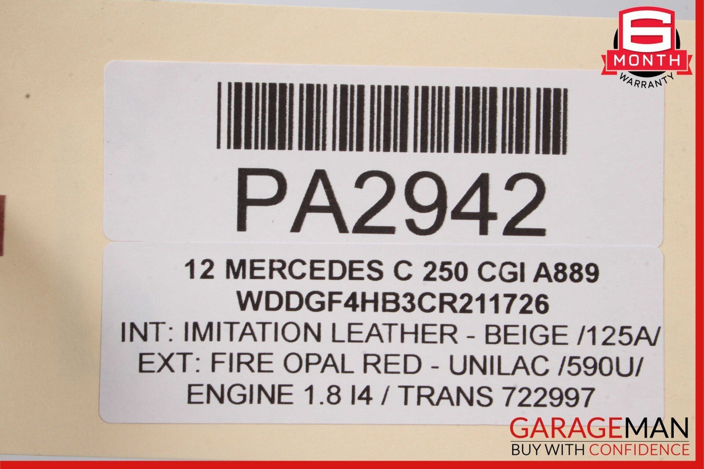 08-14 Mercedes W204 C250 C350 Power Steering Rack & Pinion Assembly RWD