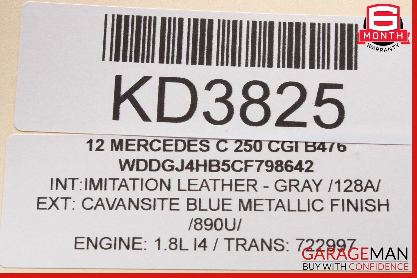 12-14 Mercedes W204 C250 C300 C350 C63 AMG Front Left Exterior Door Handle Blue