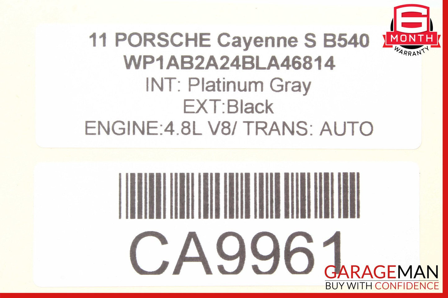 11-17 Porsche Cayenne 958 Rear Right / Left Suspension Upper Forward Control Arm