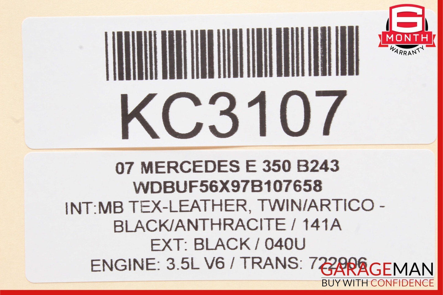 03-09 Mercedes W211 E350 E500 E550 Rear Right Side Door Control Module Unit OEM