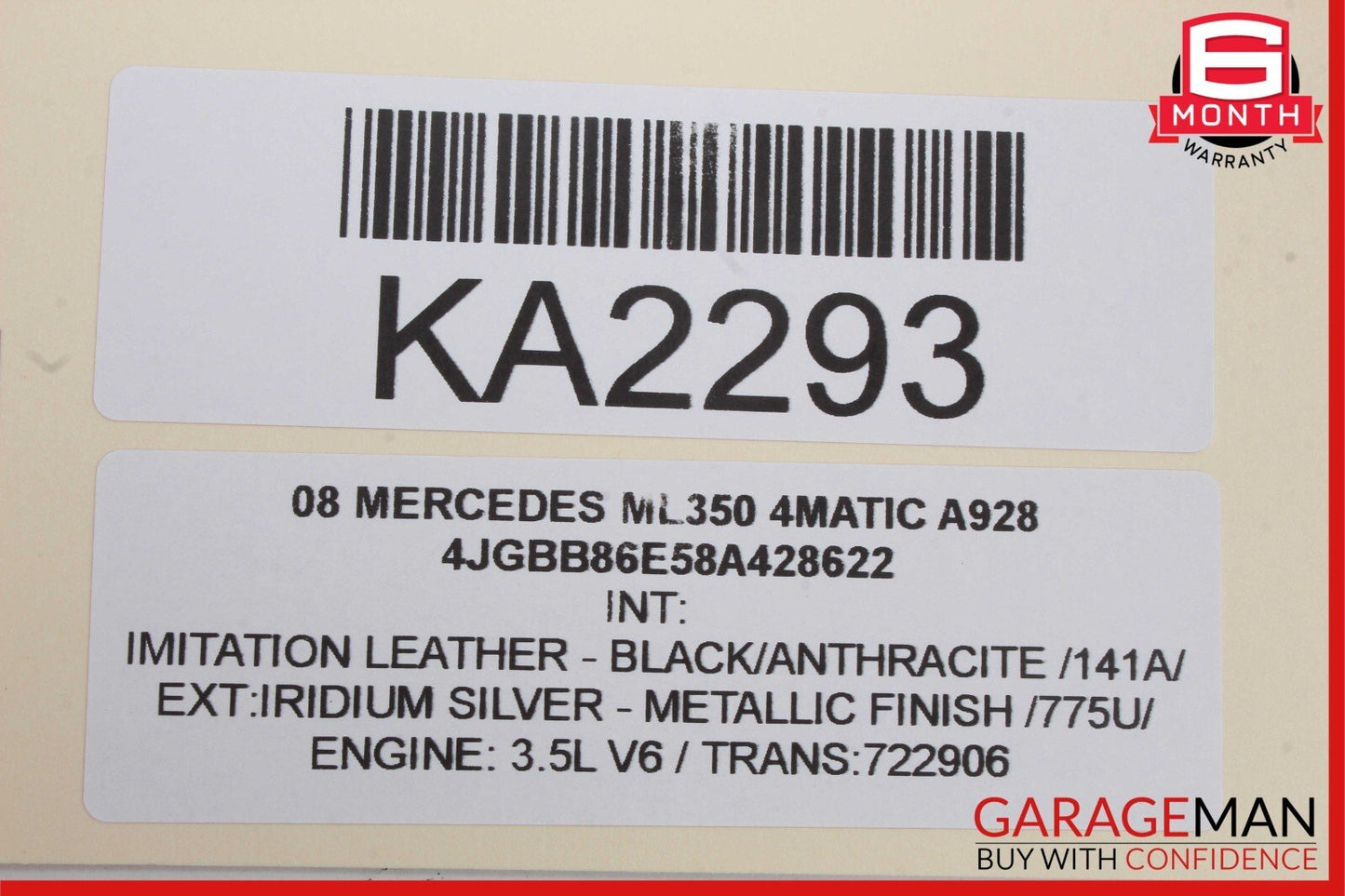 06-12 Mercedes W164 ML350 GL450 Front Right Side Door Window Regulator Motor OEM