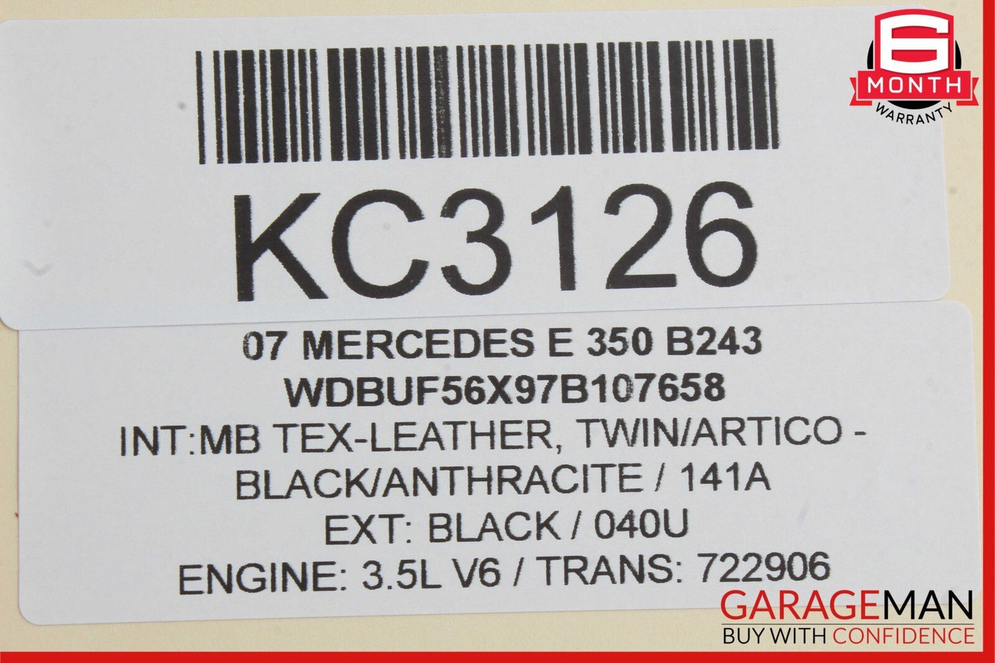 03-09 Mercedes W211 E320 E350 Rear Right Side Door Lock Latch Actuator OEM