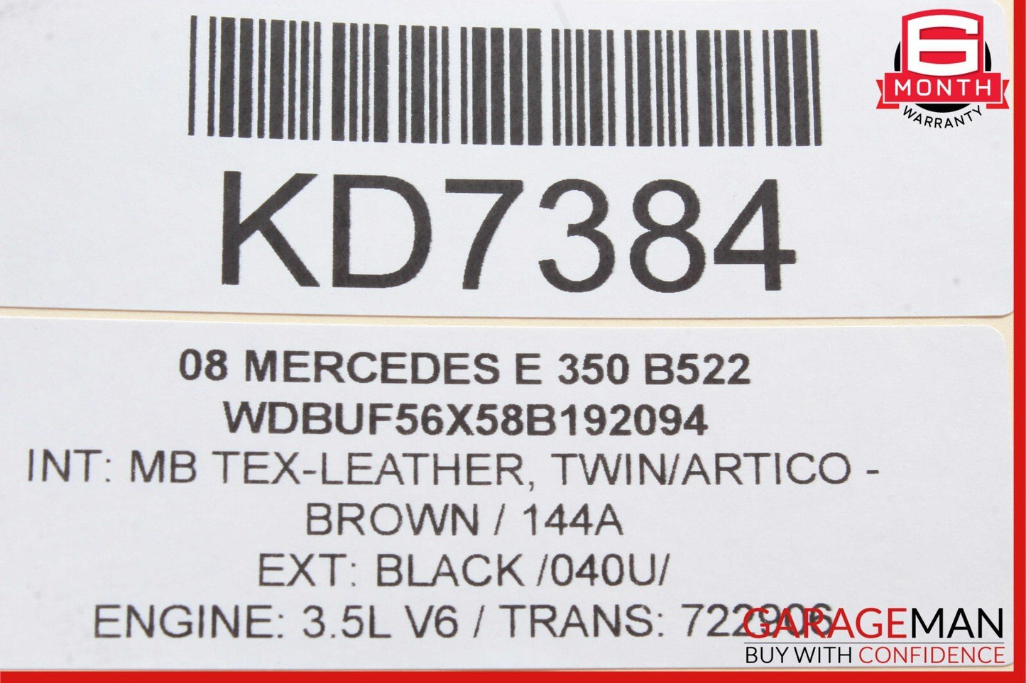 06-11 Mercedes W211 E350 M272 A/C Air Conditioner Compressor 0012308111 OEM