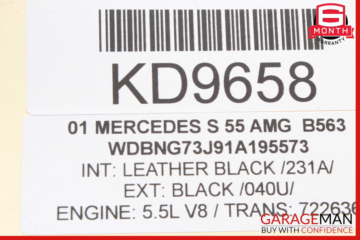 00-06 Mercedes W220 S55 S500 Exterior Door Handle Rear Left Driver Side OEM