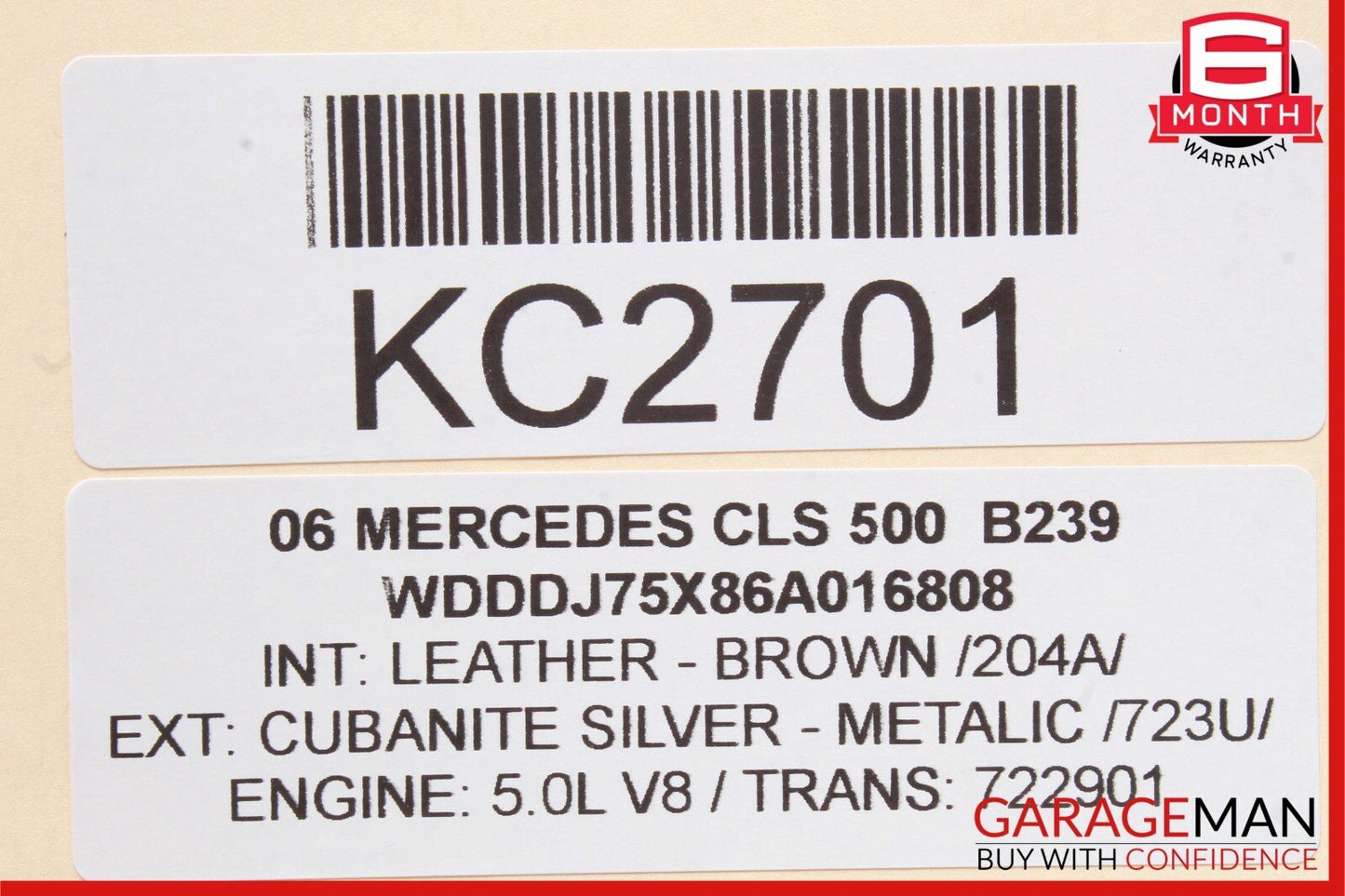 06-11 Mercedes W219 CLS55 AMG CLS500 Front Left Driver Door Control Module Unit