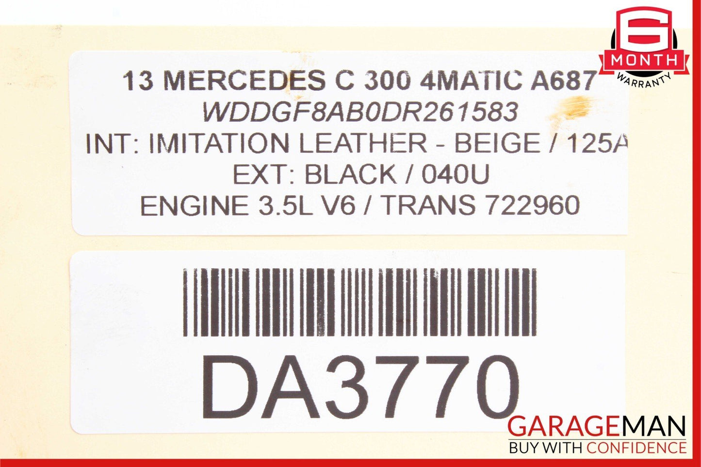 08-11 Mercedes W204 C300 Transmission Flywheel Fly Wheel Flexplate OEM