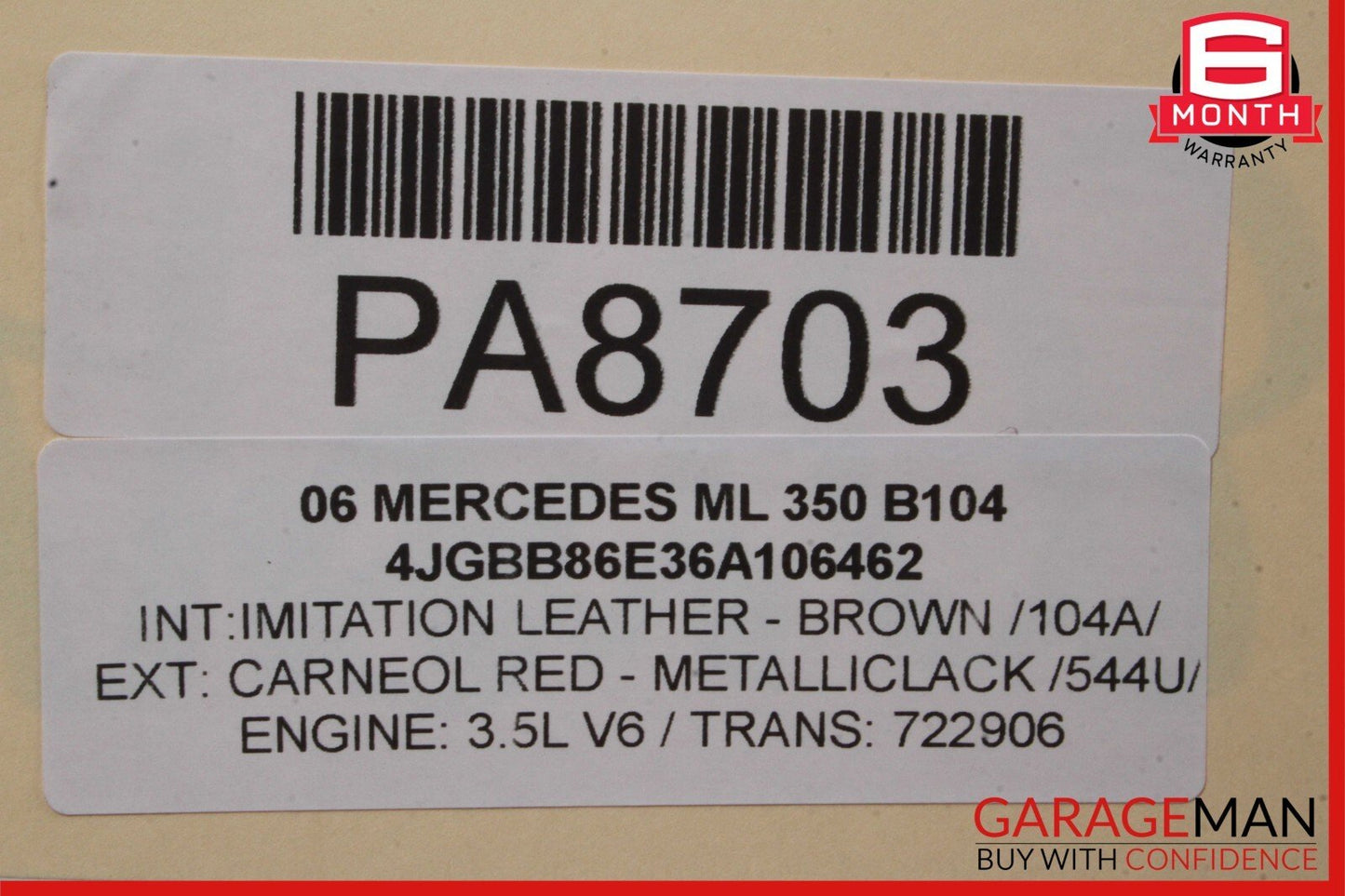 06-13 Mercedes ML350 GL350 R500 Tranny Transmission Transfer Case Gear Box