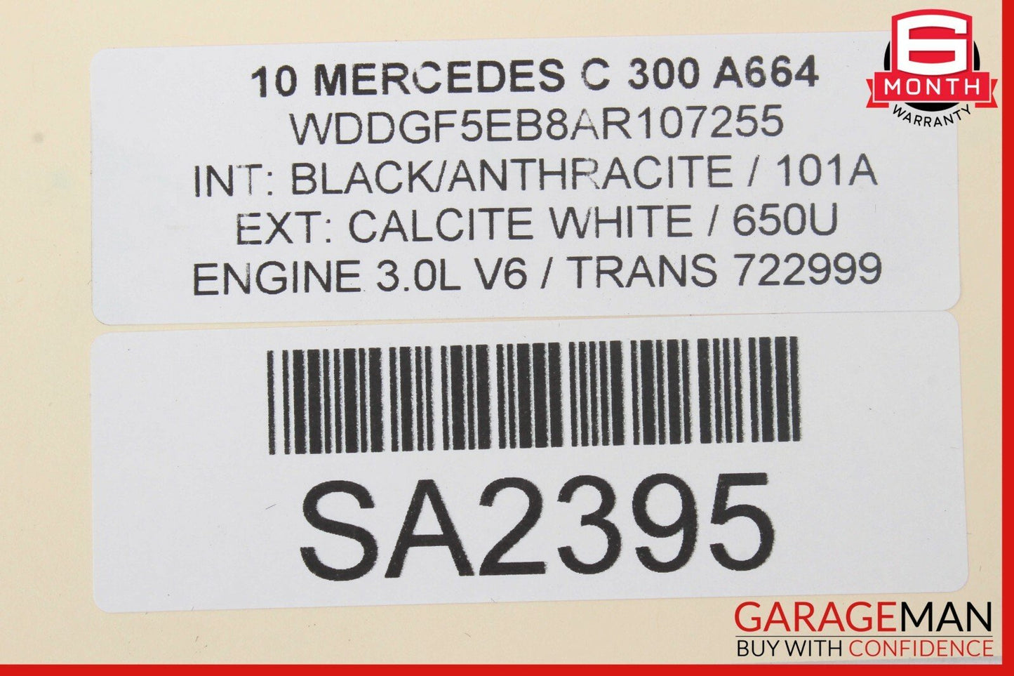 08-15 Mercedes W204 C300 Trunk Lid Lock Latch Actuator w/ Cylinder Mechanism OEM