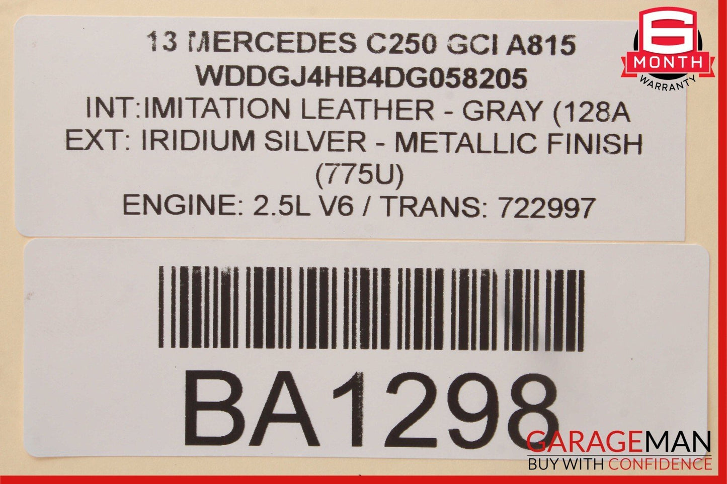 08-14 Mercedes W204 C250 C350 Front Left Side Door Control Module 2129003914 OEM