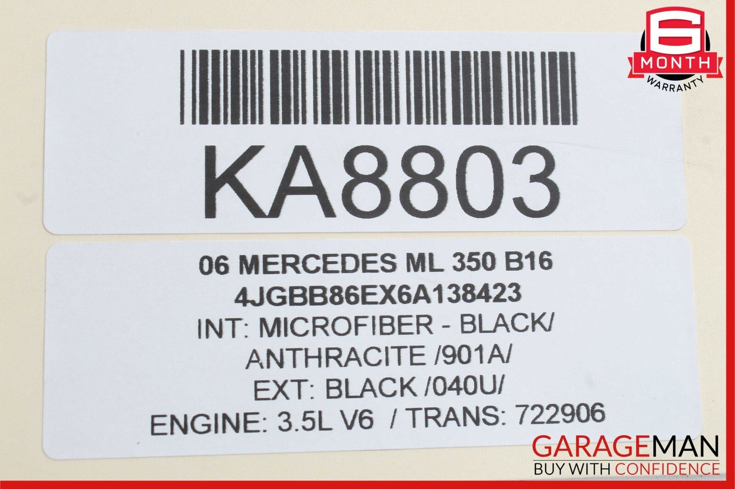 06-12 Mercedes R350 GL450 Rear Left / Right Side Suspension Upper Control Arm