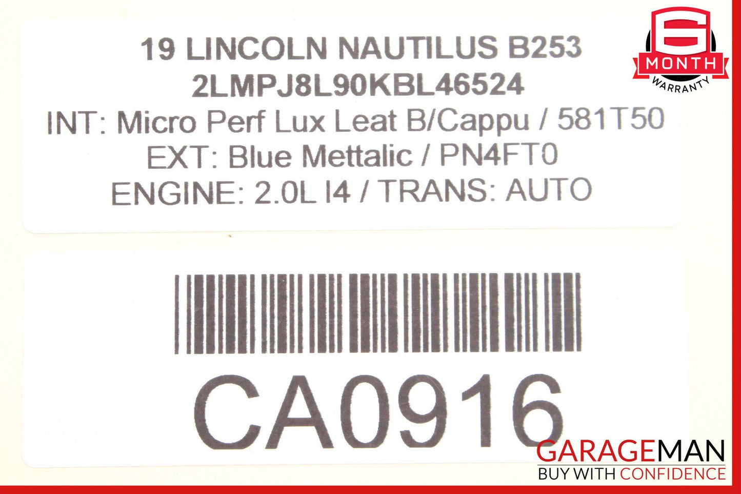 19-21 Lincoln Nautilus Dashboard Right Trim Cover Panel OEM
