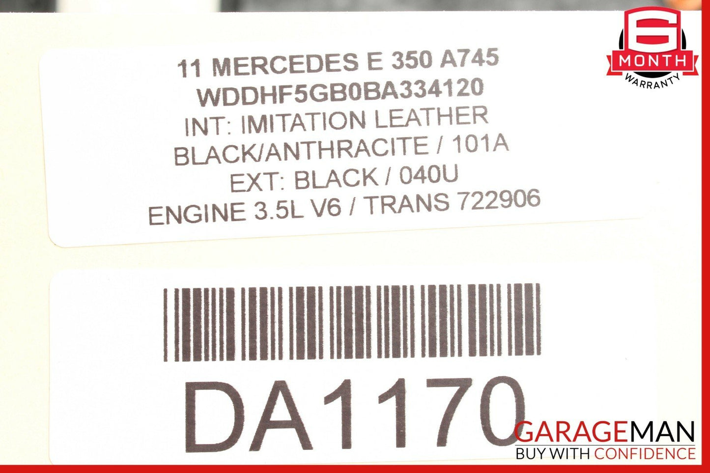 10-13 Mercedes W212 E350 E550 Rear Right Side Interior Door Panel OEM