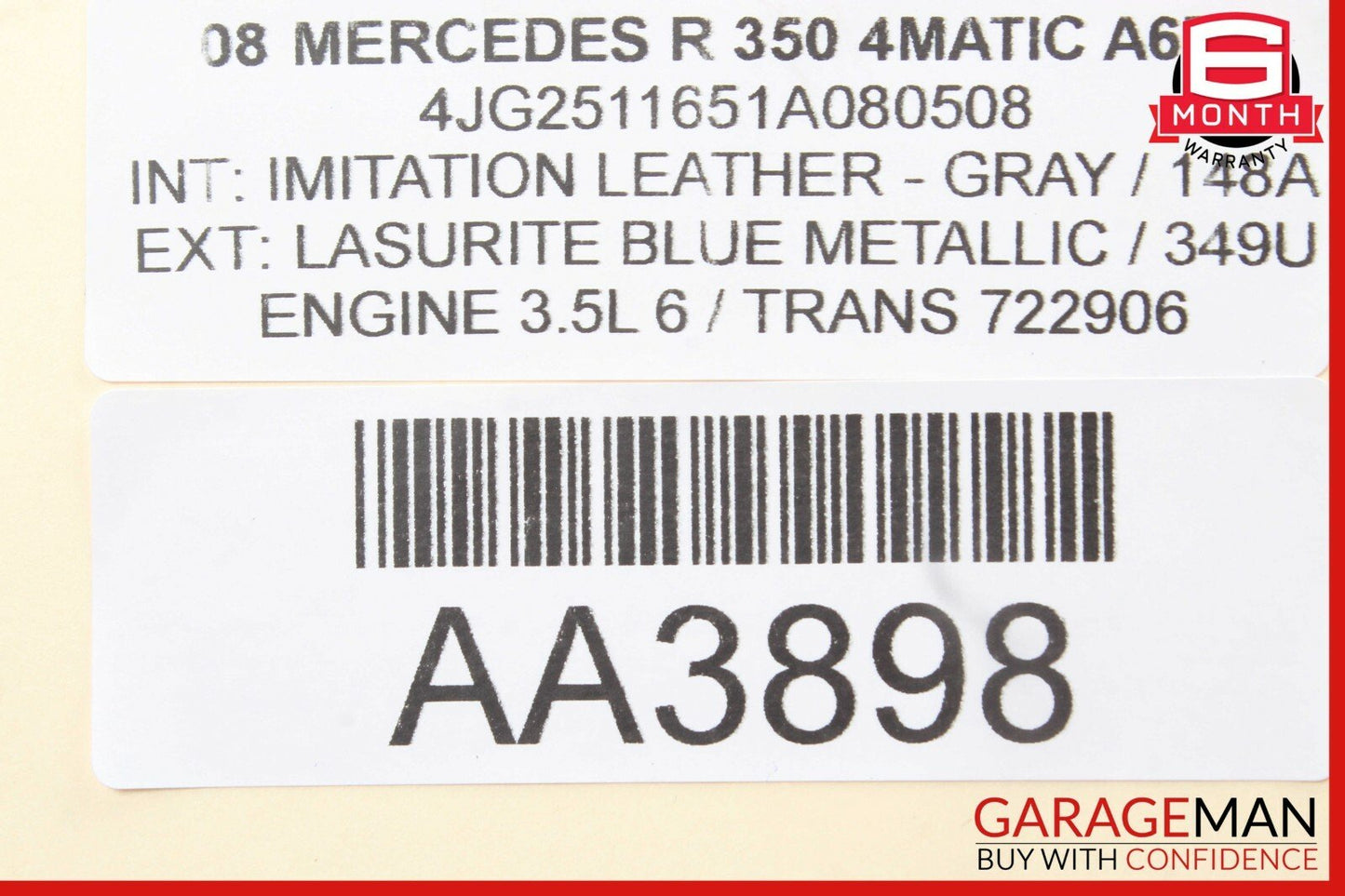 06-09 Mercedes W251 R320 Rear Center Console A/C AC Heater Switch Control Gray