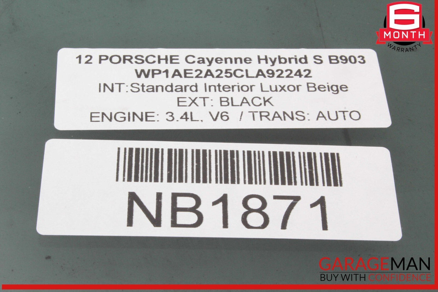 11-18 Porsche Cayenne 958 Front Right Passenger Side Door Window Auto Glass OEM