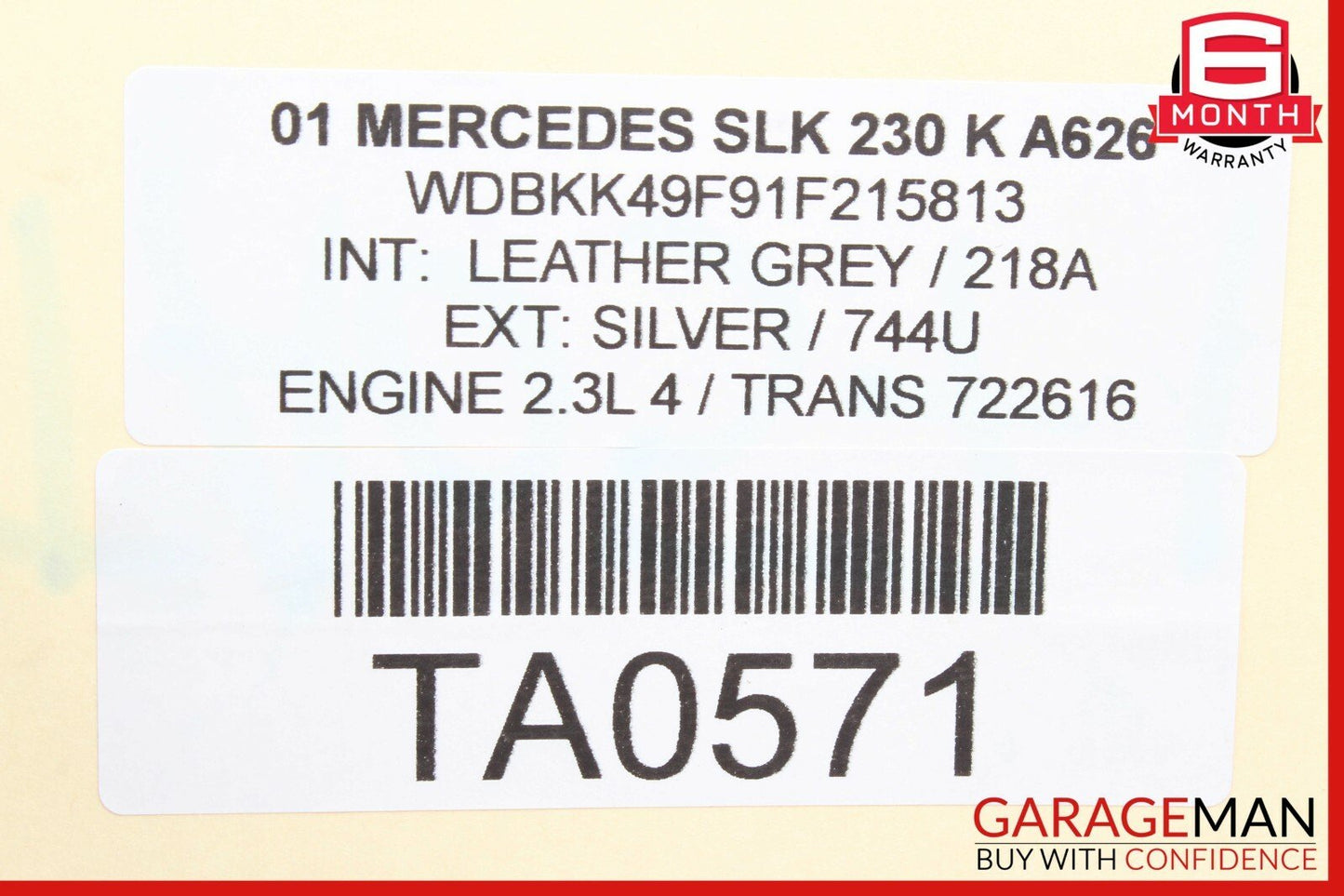 97-04 Mercedes R170 SLK230 Front Right & Left Brake Caliper Calipers Set of 2