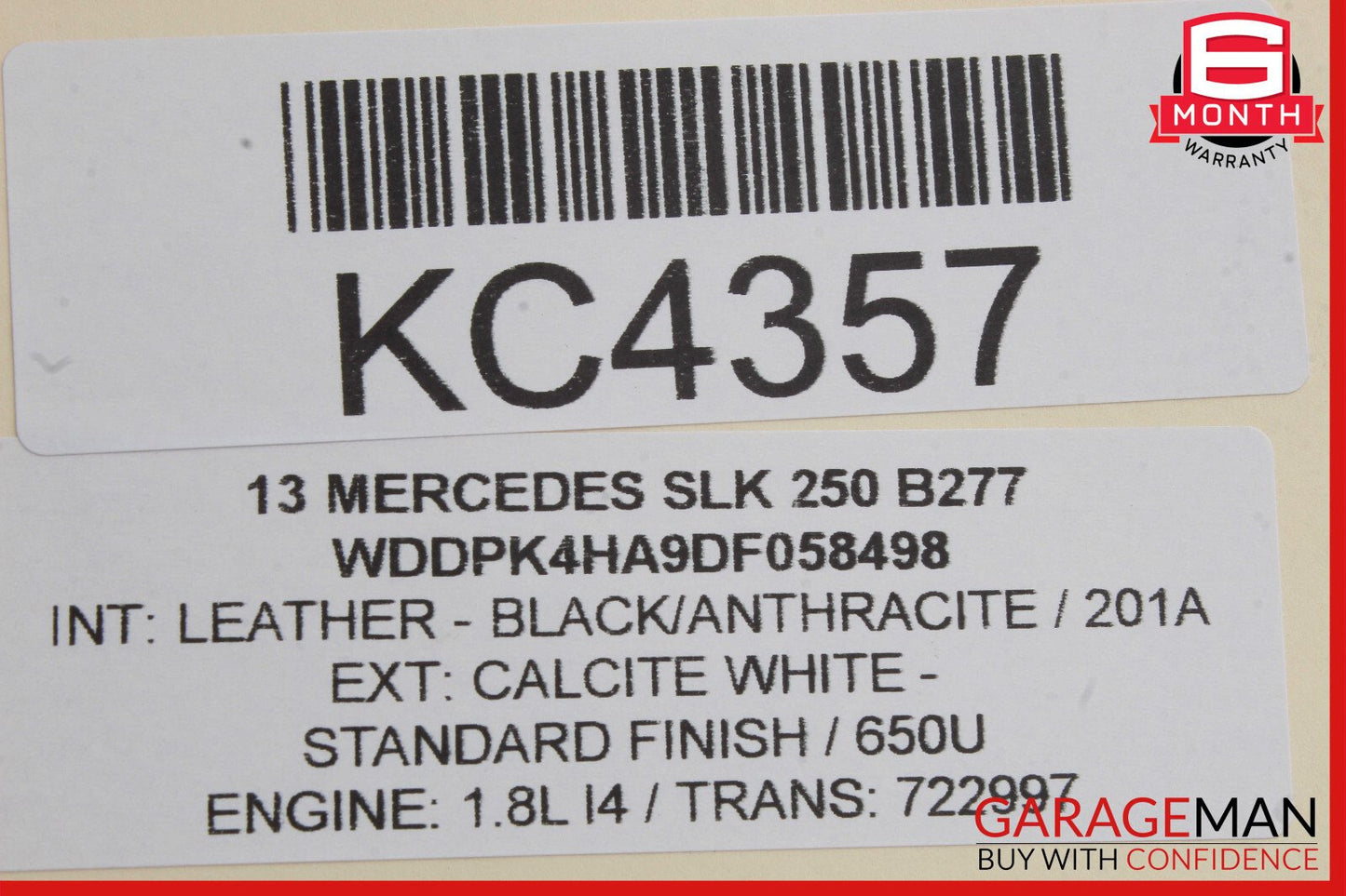 12-20 Mercedes R172 SLK250 SLK350 Seat Belt Seatbelt Retractor Right OEM