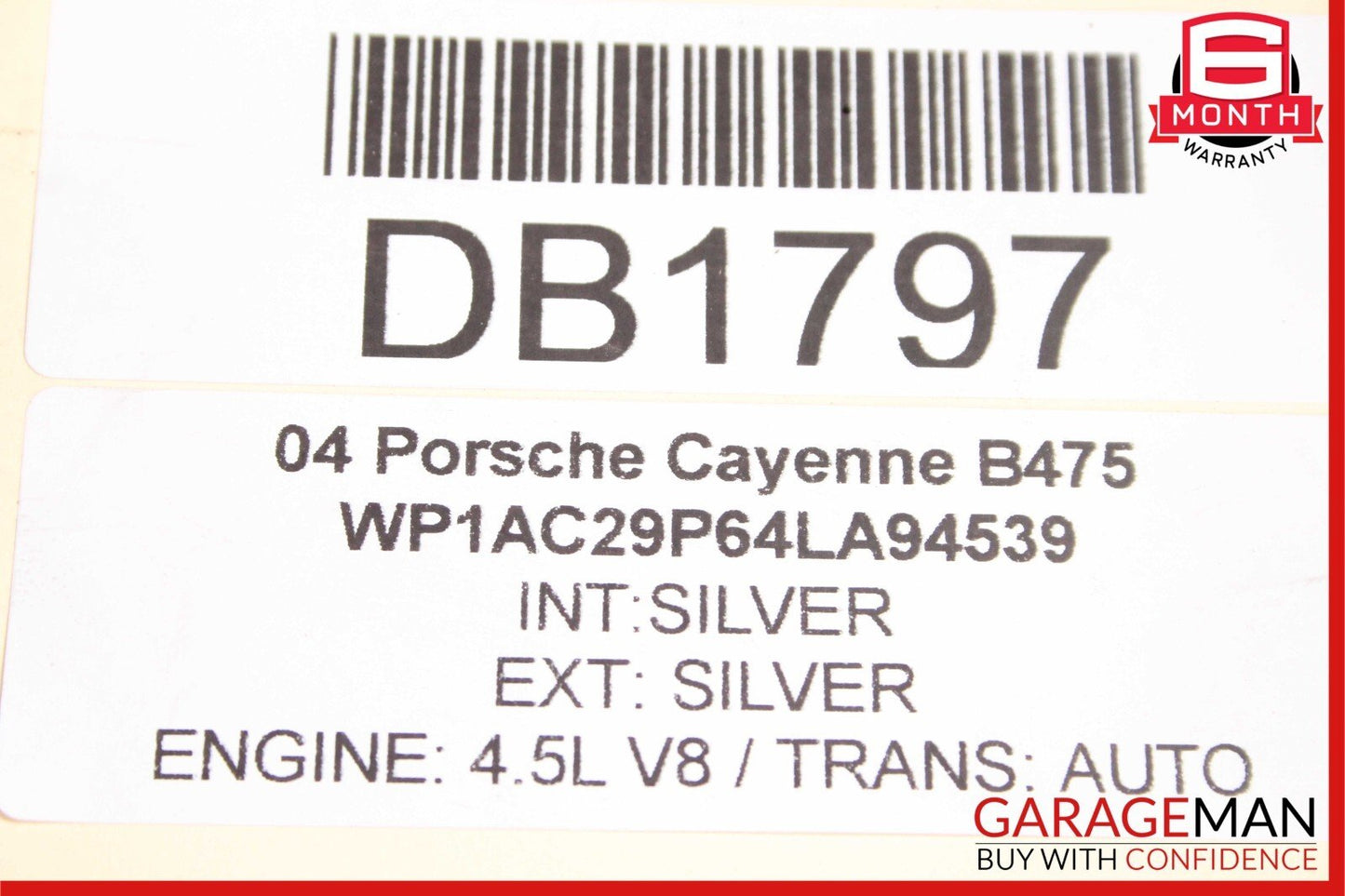 03-06 Porsche Cayenne 955 Front Subframe Crossmember Sub Frame Rebar Assembly