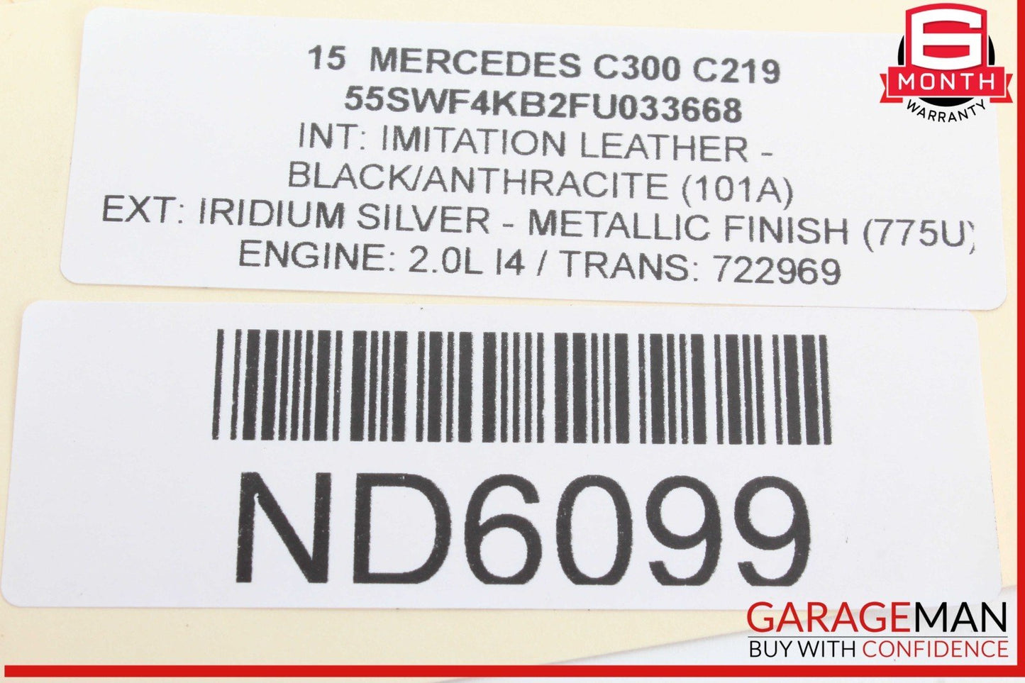15-20 Mercedes-Benz C300 W205 Rear Fuse Relay Box Module 2059068501