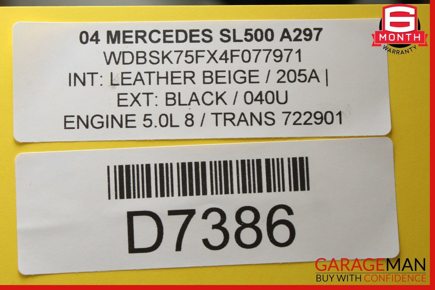 03-06 Mercedes R230 SL500 SL600 Shifter Gear Select Indicator OEM
