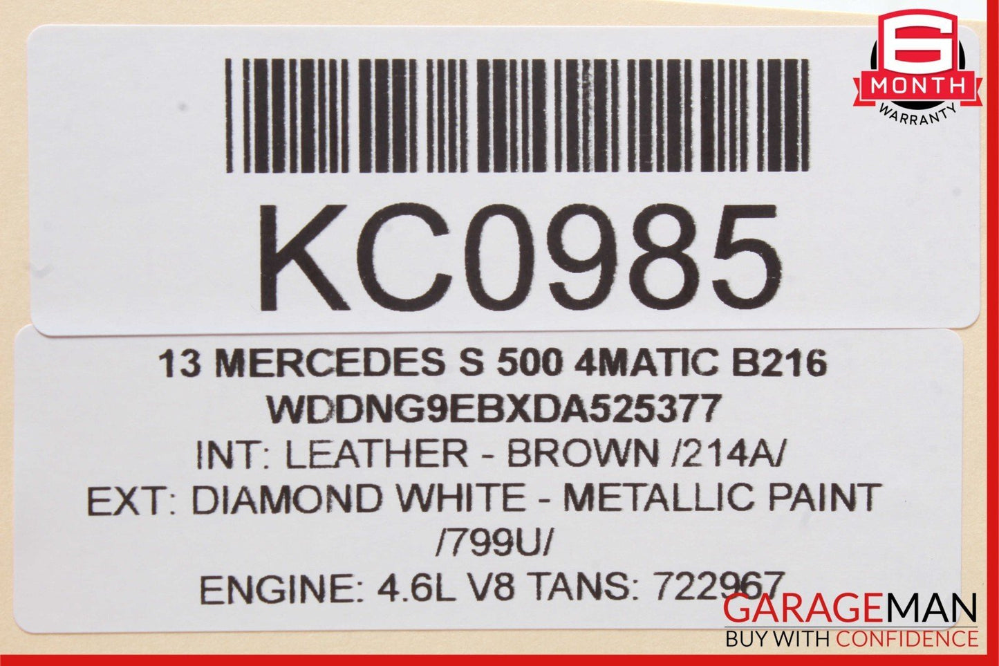10-13 Mercedes W221 S550 S500 S63 AMG Front Left Side Door Control Module Unit