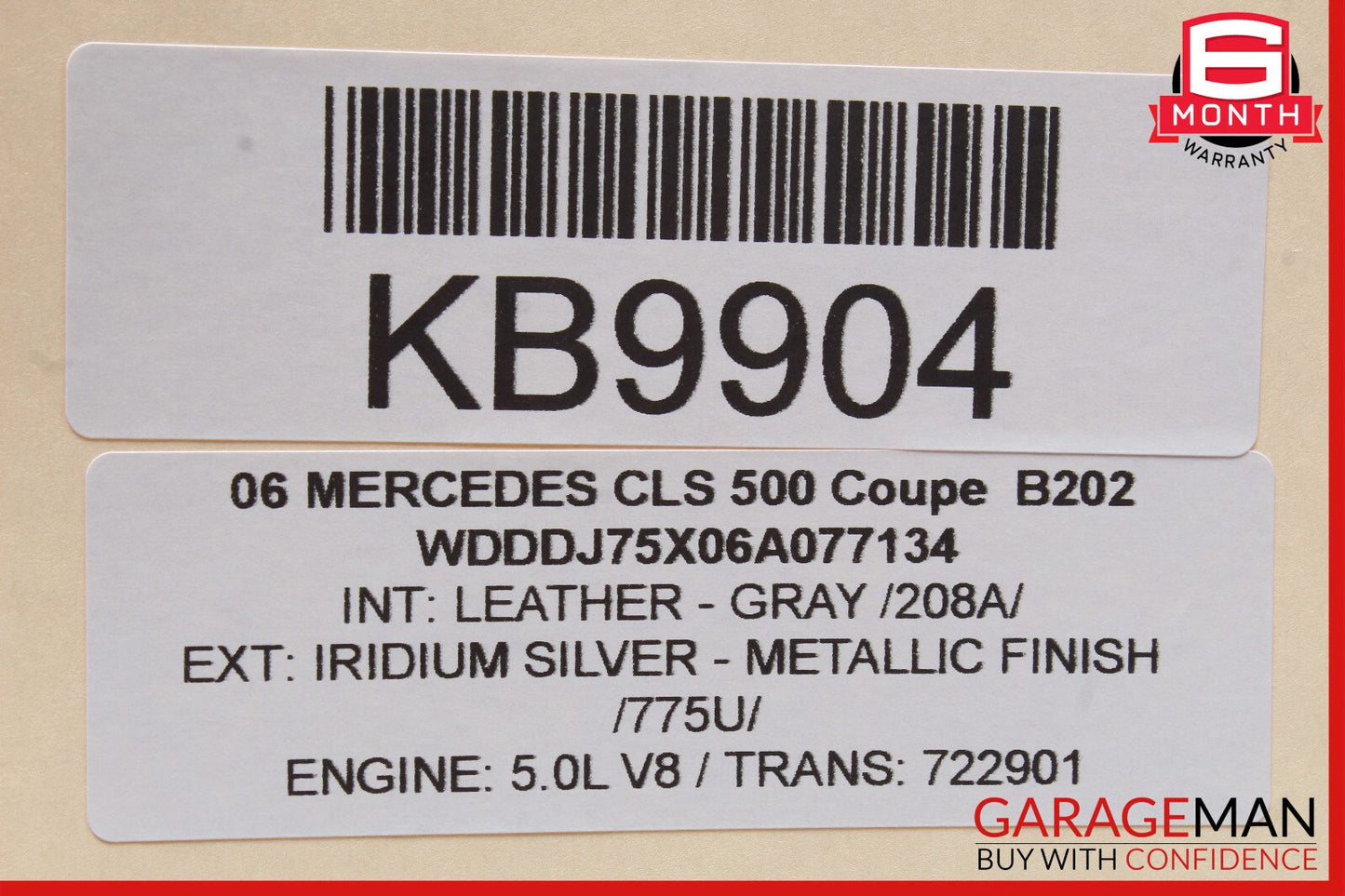06-11 Mercedes W219 CLS500 Rear Right Door Control Module 2198200326 OEM