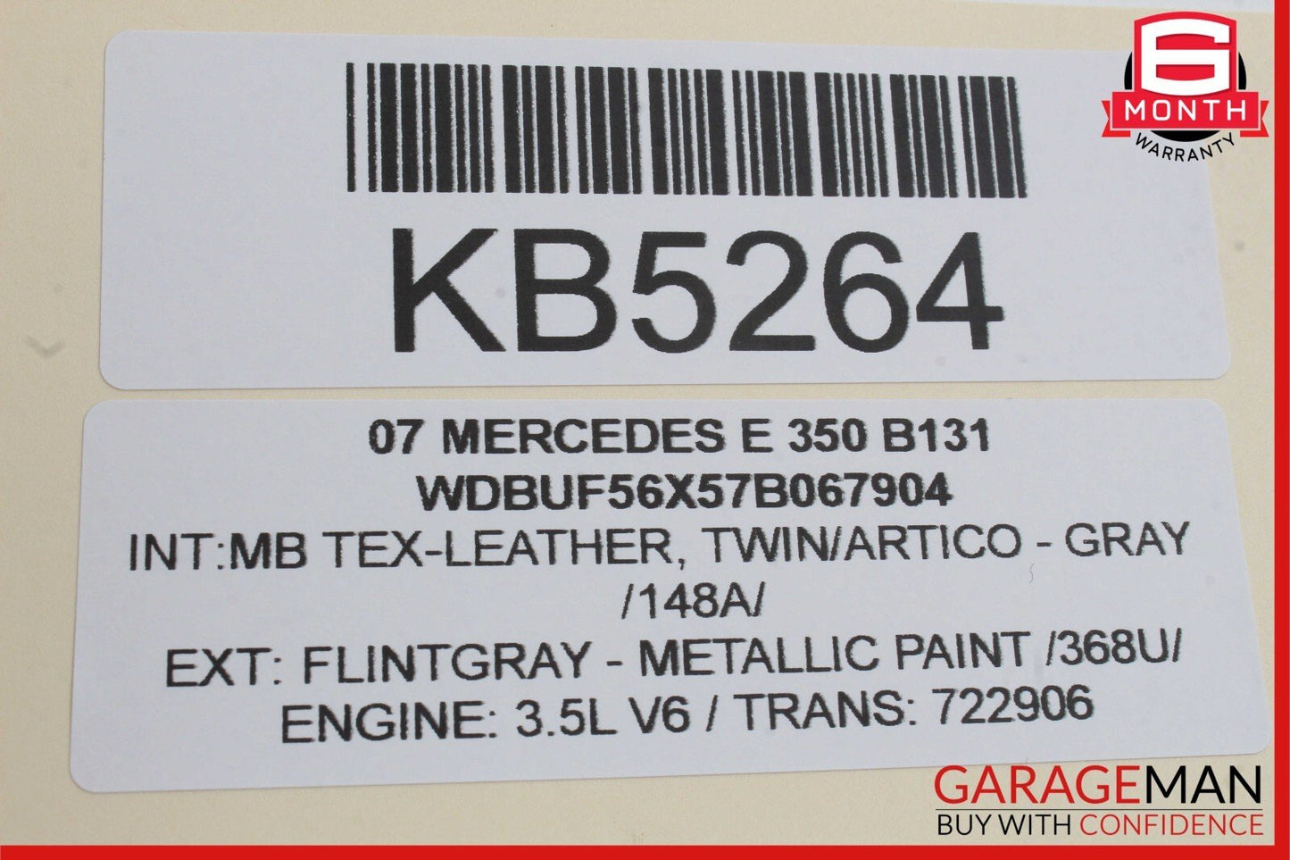 03-09 Mercedes W211 E350 E500 E320 Rear Right Side Window Regulator Motor Unit