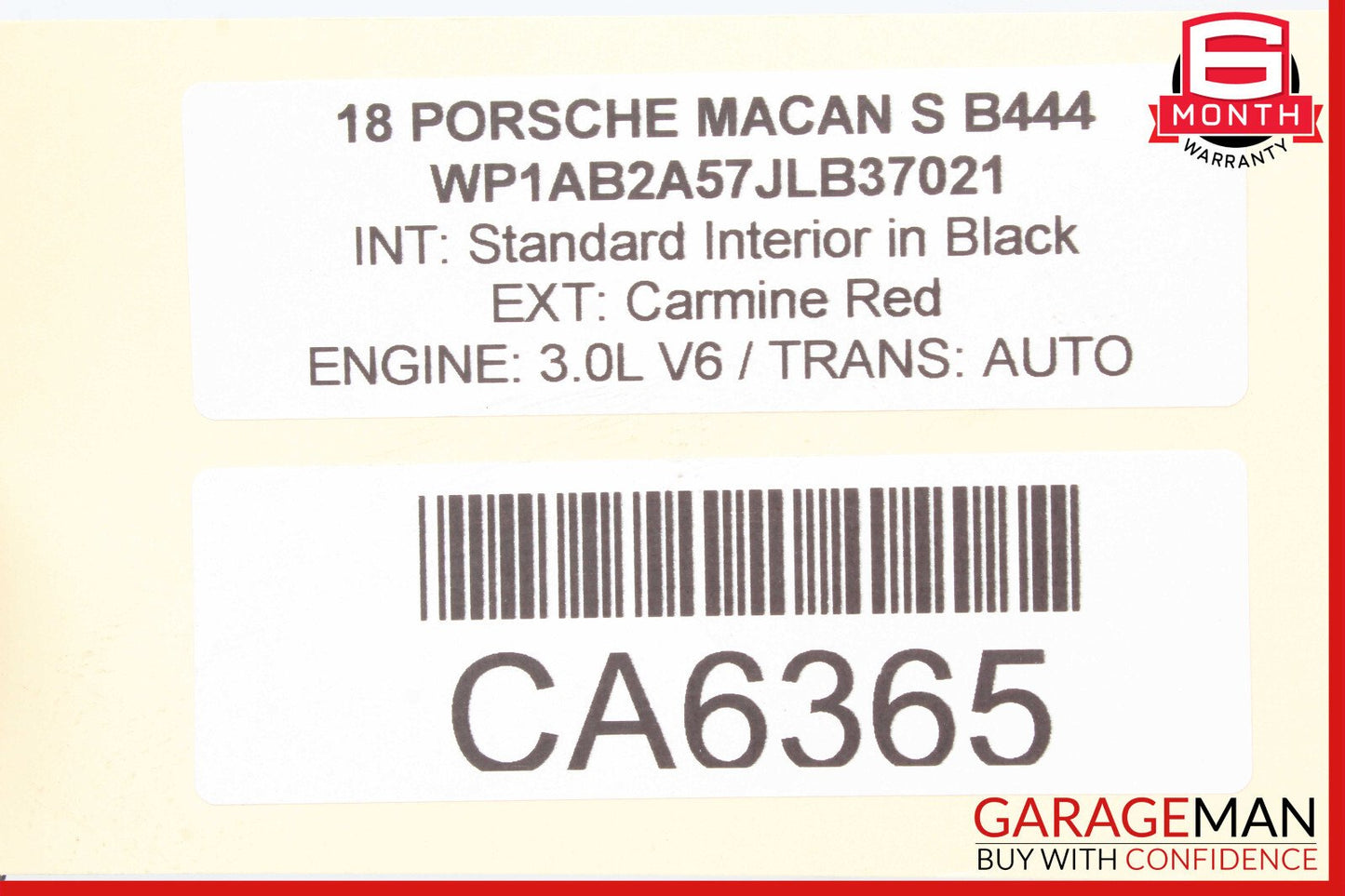 15-18 Porsche Macan S Fuel Evap Vapor Charcoal Evaporator Canister OEM
