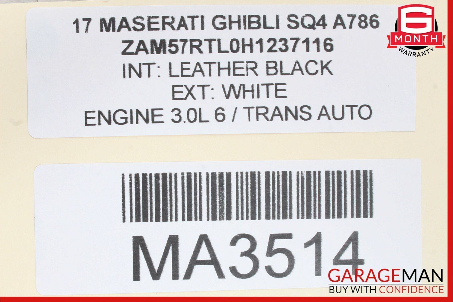 14-17 Maserati Ghibli Rear Right Side / Left Side Upper Tension Control Arm OEM