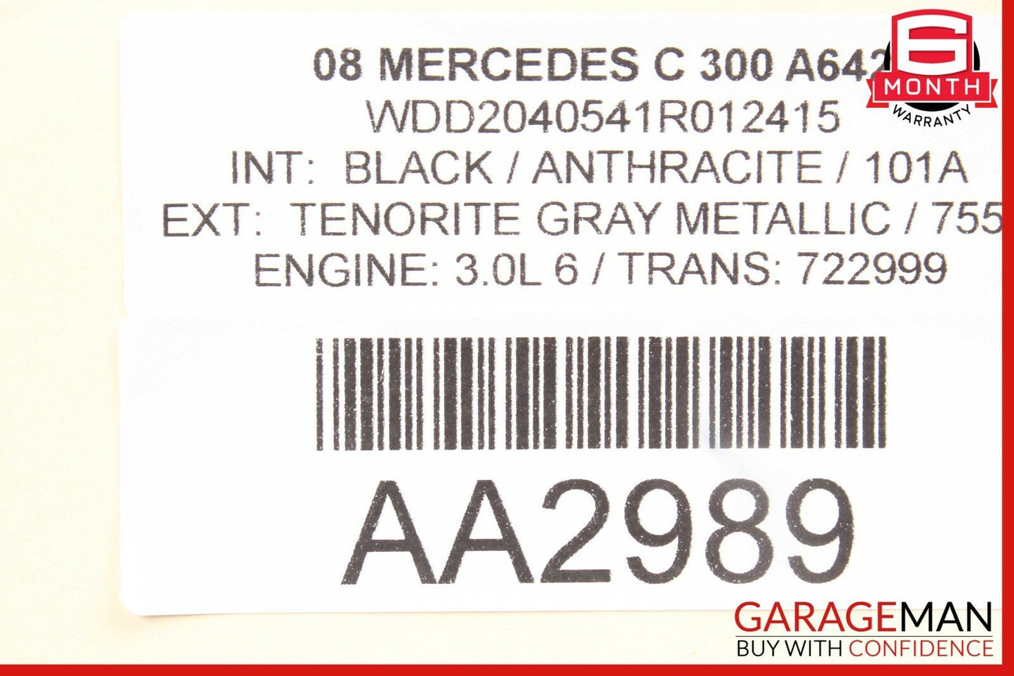08-11 Mercedes W204 C300 C63 AMG Floor Gear Shift Shifter Selector Box OEM