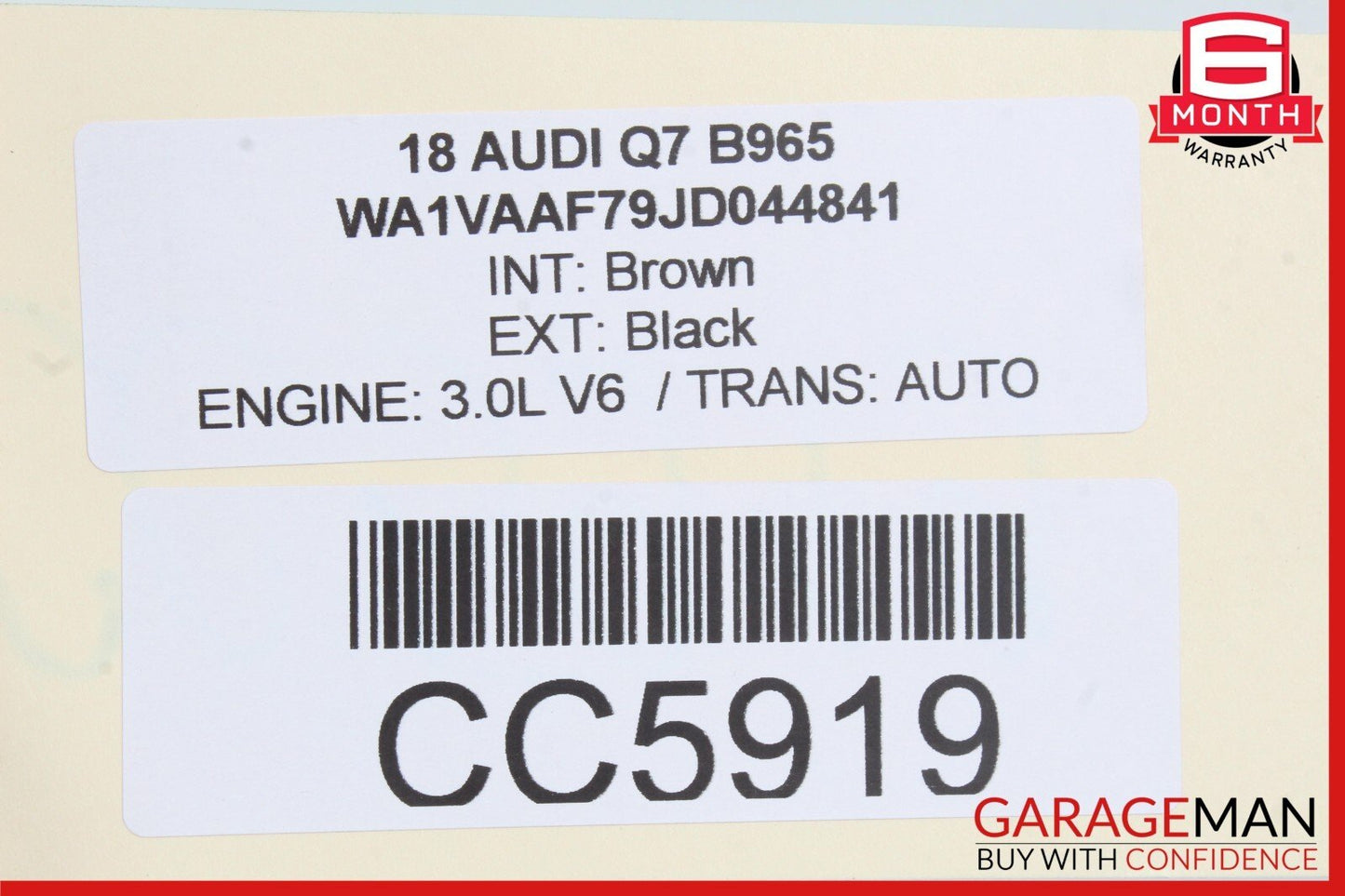 17-24 Audi Q7 Coil Suspension Front Stabilizer Bar Swaybar 4M0411305A OEM