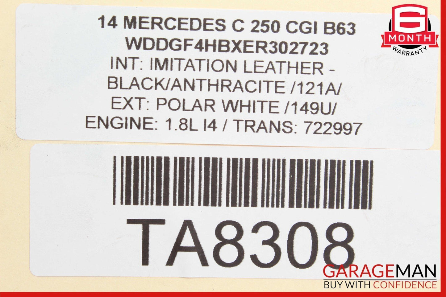 08-14 Mercedes C250 C300 C350 RWD Front Left Side Wishbone Curved Control Arm