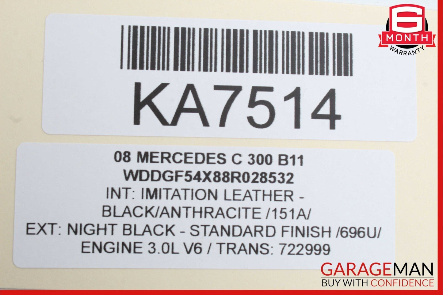 08-14 Mercedes W204 C300 C250 C63 AMG Rear Left Door Lock Latch Actuator OEM