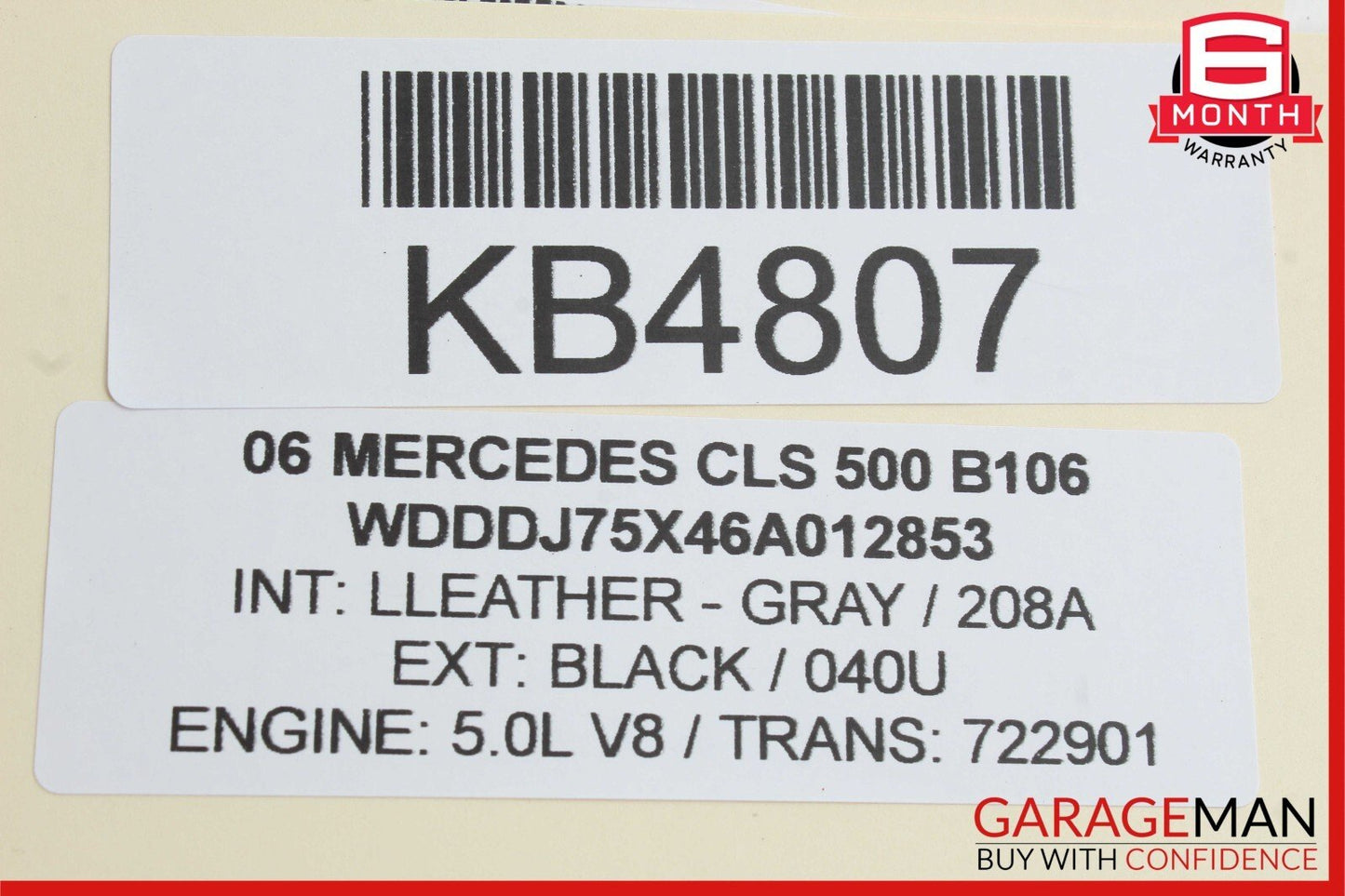 06-08 Mercedes W219 CLS500 CLS550 AMG Exhaust Muffler Right Passenger Side OEM