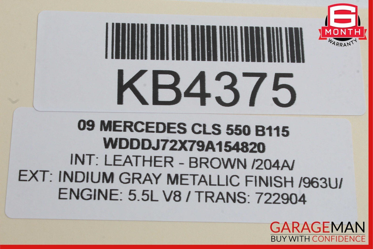 06-11 Mercedes W219 CLS550 Front Right Keyless Go Door Lock Latch Actuator OEM