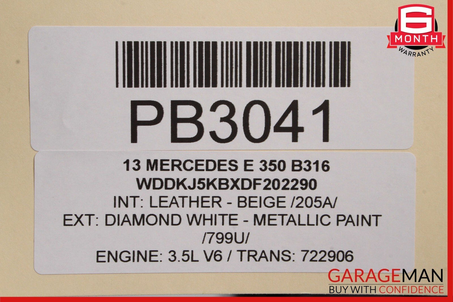 10-13 Mercedes W212 E350 E550 Front Right Interior Door Panel Assembly Beige