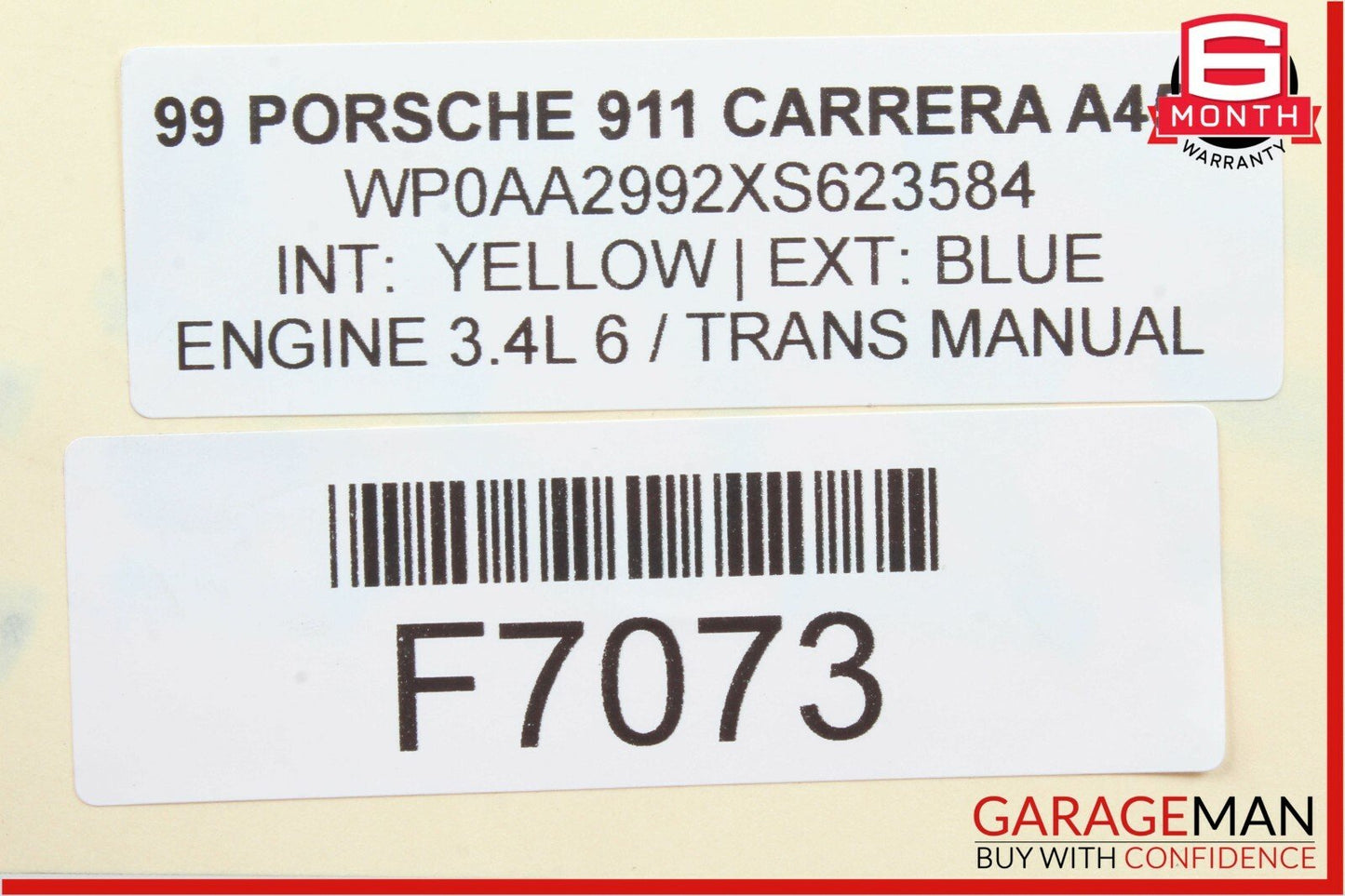 99-05 Porsche 996 Carrera 911 Power Steering Rack and Pinion OEM